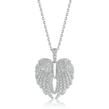 Load image into Gallery viewer, Diamond Full Angel Wing Pendant