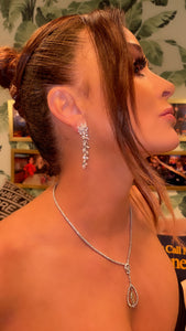 Multi Shape Diamond Hanging Earrings 3