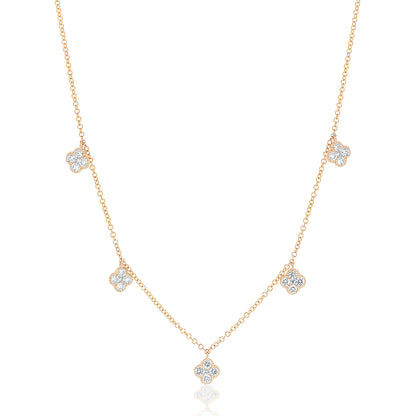 5 Clover Diamond Necklace