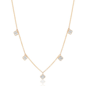 5 Clover Diamond Necklace