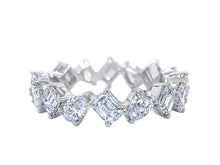 Load image into Gallery viewer, Mixed Cut Diamond Eternity Band 3