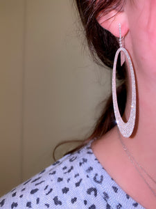 Long Oval Shape Dangle Earrings 3