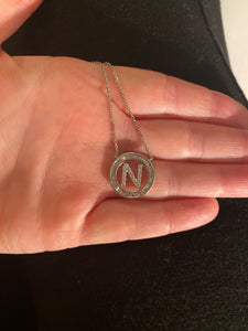 Small Initial Dog Tag Pendant – Nicole Rose Fine Jewelry