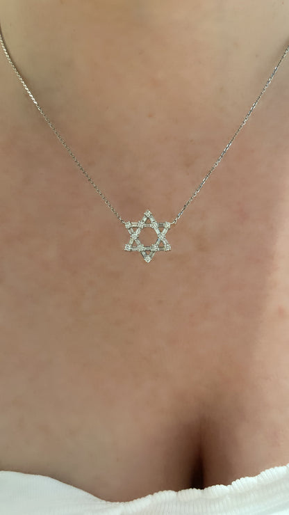 Star of David Diamond Pendant 4