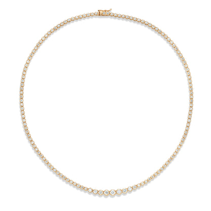 Dainty 3 Diamond Riviera Necklace