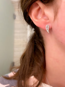 Diamond Tear Drop Earrings 2