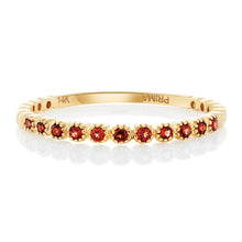 Load image into Gallery viewer, Dainty 1 Garnet Band