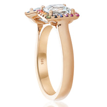 Load image into Gallery viewer, Small Toi Et Moi Topaz and Sapphire Ring 2