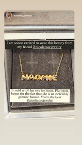 Baby Bubble Name Necklace - Naomie