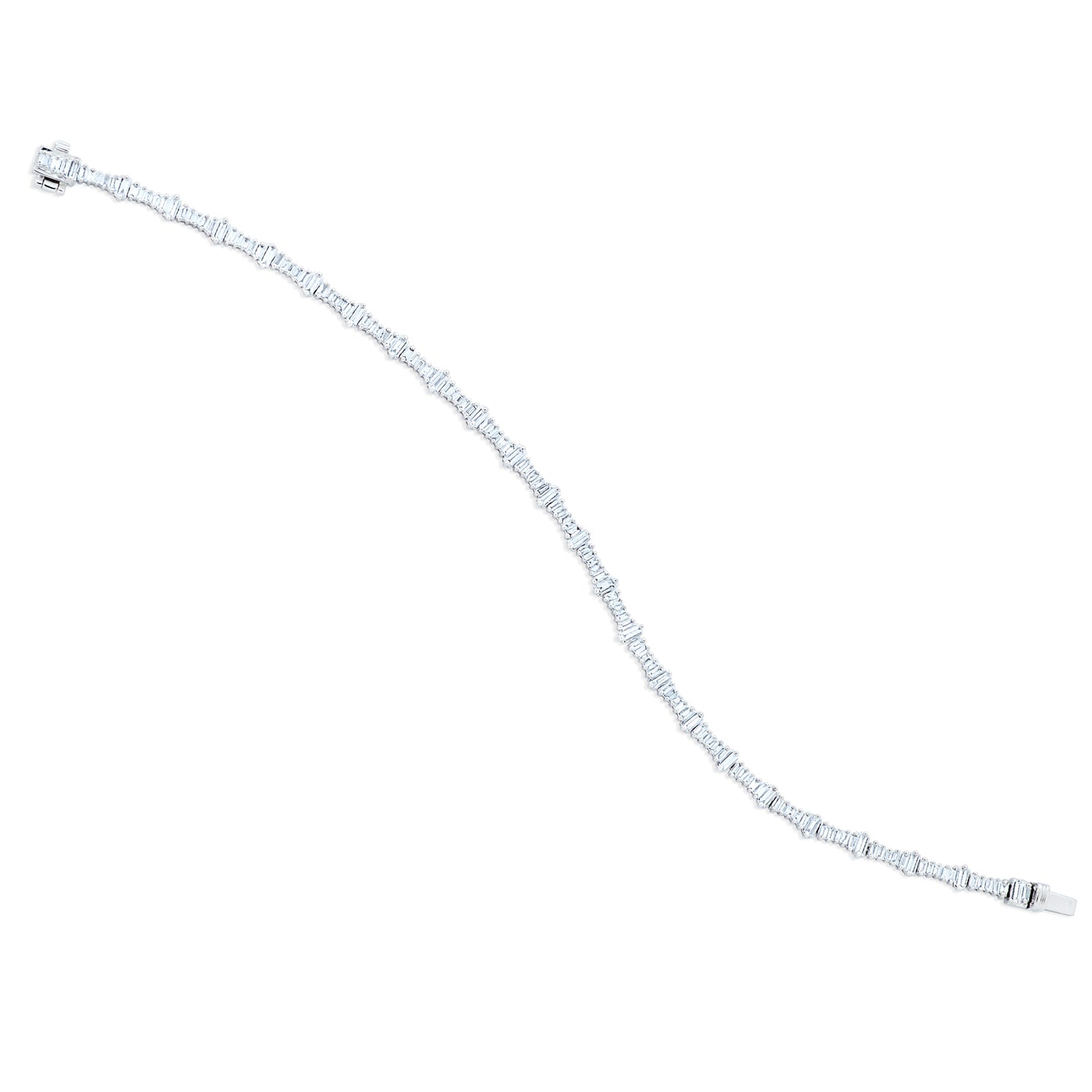Petite Baguette Diamond Tennis Bracelet