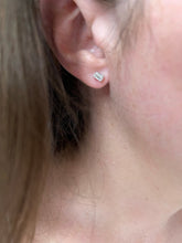 Load image into Gallery viewer, Single Emerald Cut Diamond Stud Earring 2