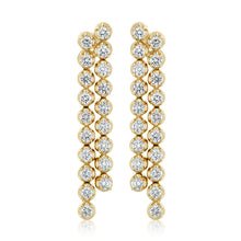 Load image into Gallery viewer, Two Strand Diamond Dangle Earrings