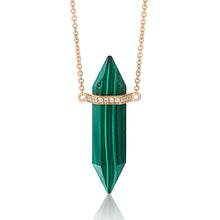 Load image into Gallery viewer, Crystal and Diamond Bar Necklace