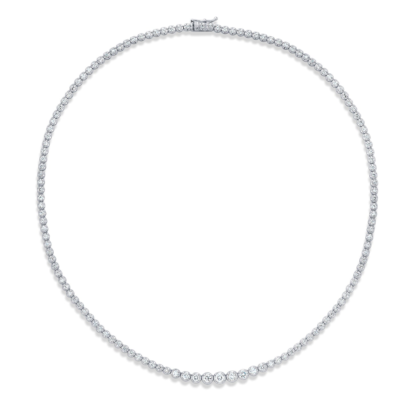 Dainty 2 Diamond Riviera Necklace – Nicole Rose Fine Jewelry
