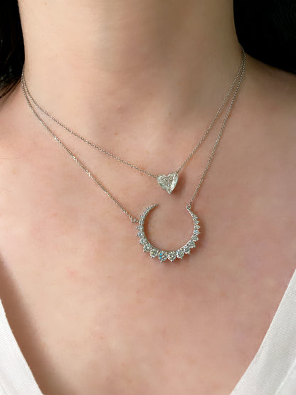 Curved Diamond Crescent Moon 2