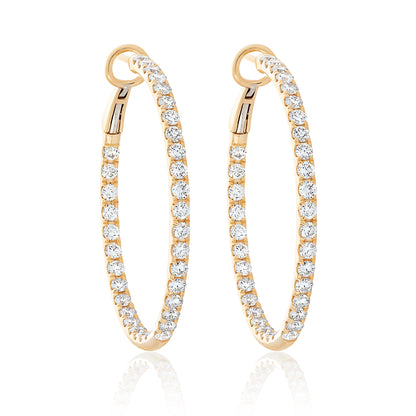 The Danielle Diamond Hoop Earrings Size 5