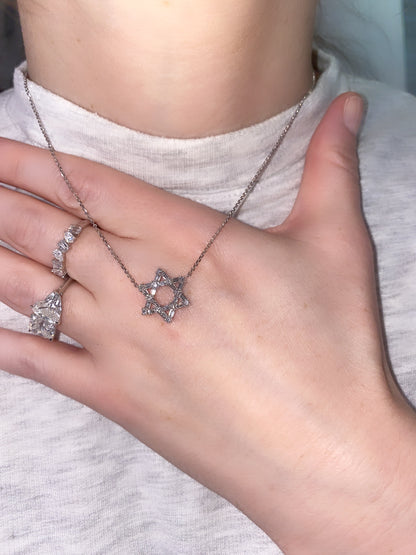 Star of David Diamond Pendant 2