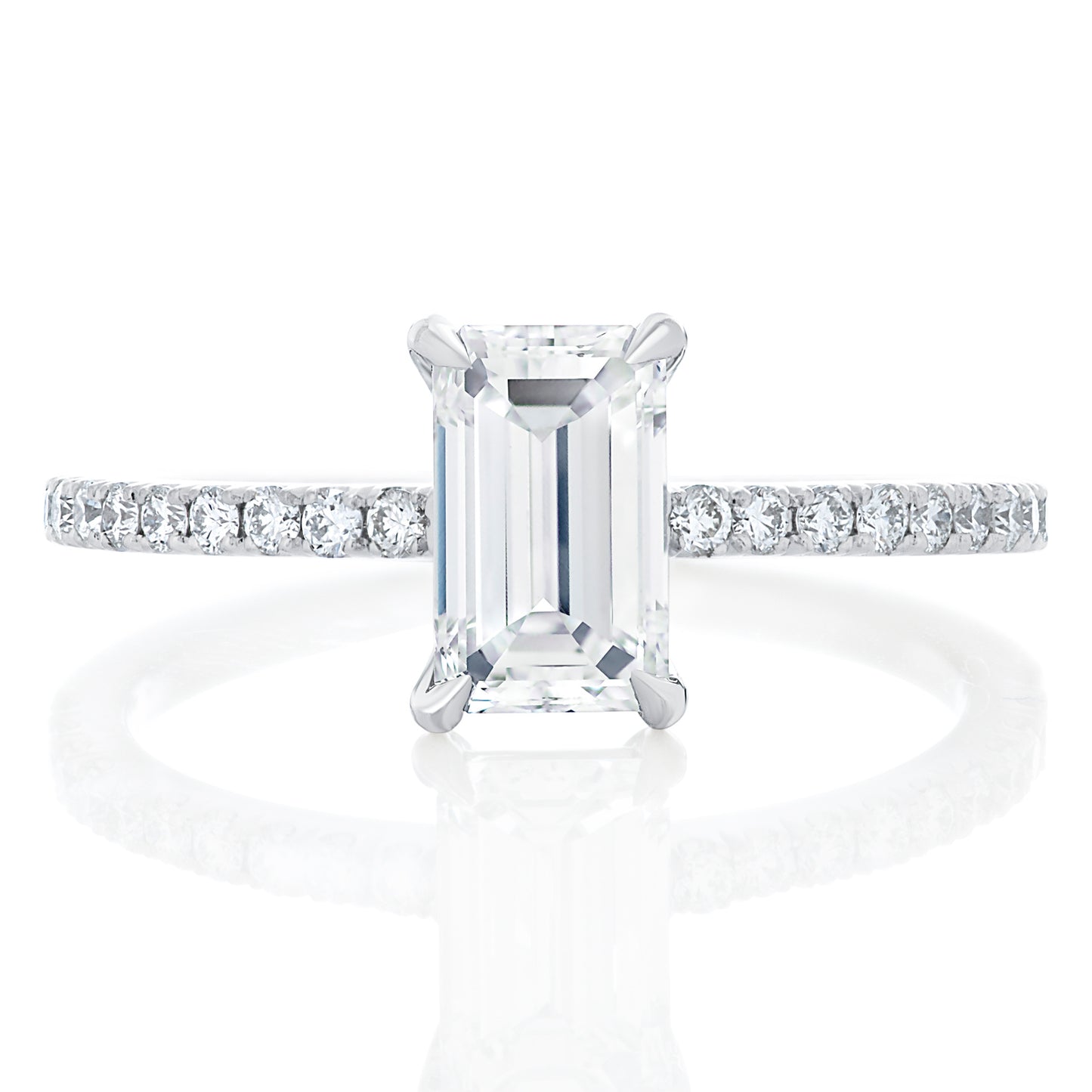 Emerald Cut Diamond Engagement Ring