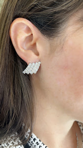Diamond "Wave" Earrings 2