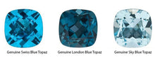 Load image into Gallery viewer, Topaz Toi Et Moi Ring - Genuine Blue Topaz
