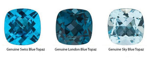 Topaz Toi Et Moi Ring - Genuine Blue Topaz