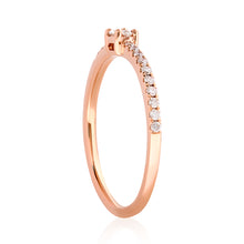 Load image into Gallery viewer, Petite Oval Diamond Band Rose - Two