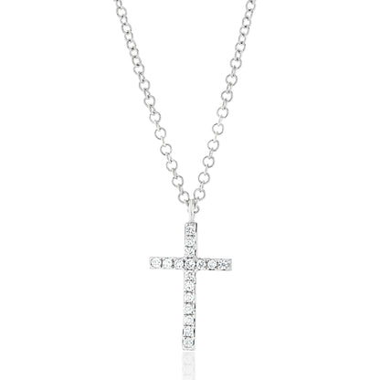 Products Itty Bitty Diamond Cross Pendant