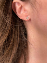 Load image into Gallery viewer, Single Princess Cut Diamond Stud Earring 2