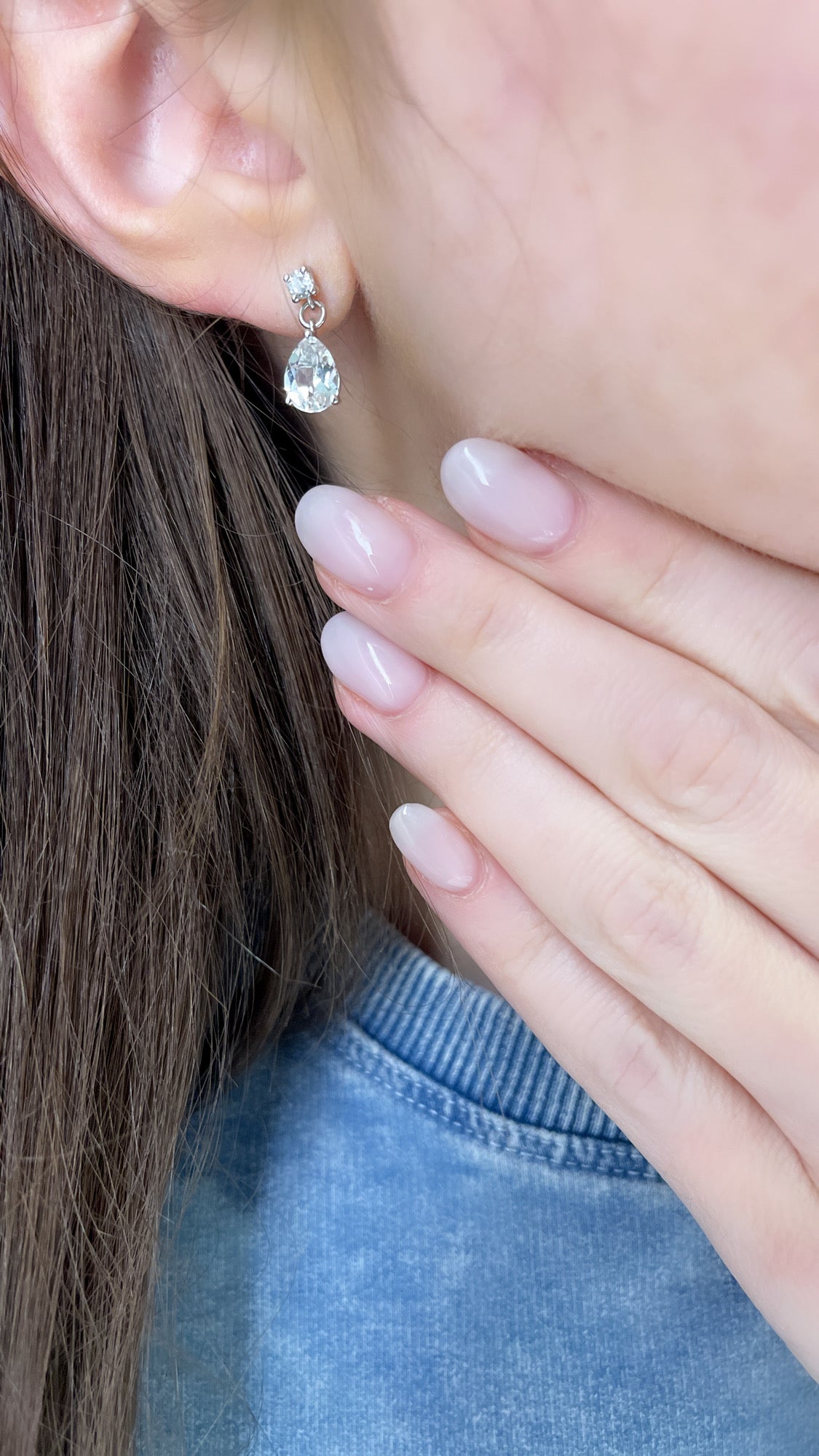 White Topaz Drop Earrings 3