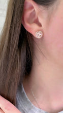 Load image into Gallery viewer, Pink Morganite and Diamond Heart Earrings 3