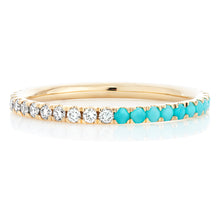 Load image into Gallery viewer, Turquoise and Diamond Band