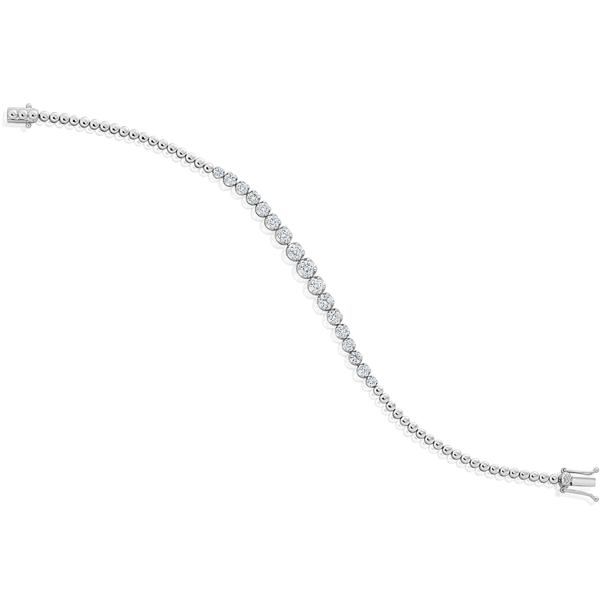 Graduated Diamond Bracelet Nicole Rose Fine Jewelry