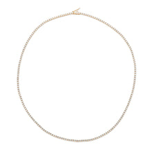 Load image into Gallery viewer, The Nikki 5 Straight Line Diamond Tennis Necklace