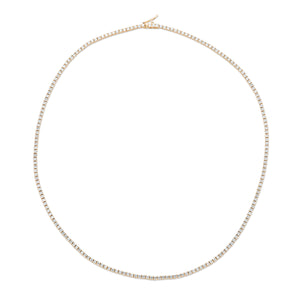 The Nikki 5 Straight Line Diamond Tennis Necklace