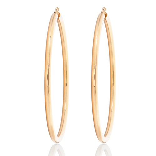 Large Thick Gold Hoops