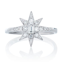Load image into Gallery viewer, Diamond Star Ring