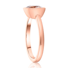 Load image into Gallery viewer, Bezel Set Peach Morganite Ring 2
