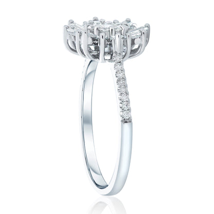 Diamond "Ray of Light" Sun Ring 2