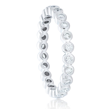 Bezel Set Diamond Eternity Band 2