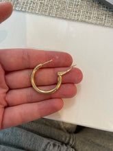 Load image into Gallery viewer, Gold Hoop Earrings 20x20 - Yellow 5