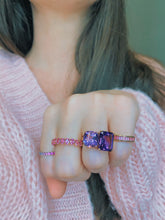 Load image into Gallery viewer, Amethyst Toi Et Moi Ring 6