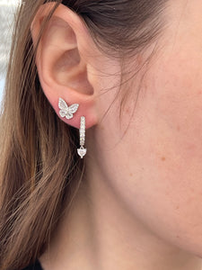 Fancy Shape All Diamond Dangle Earring 3