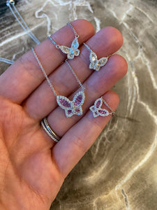 Mini Diamond Butterfly Pendant 5