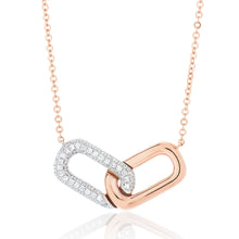Load image into Gallery viewer, Forever Diamond Paperclip Necklace