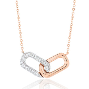 Forever Diamond Paperclip Necklace