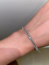Load image into Gallery viewer, Round and Baguette Diamond Bangle 3