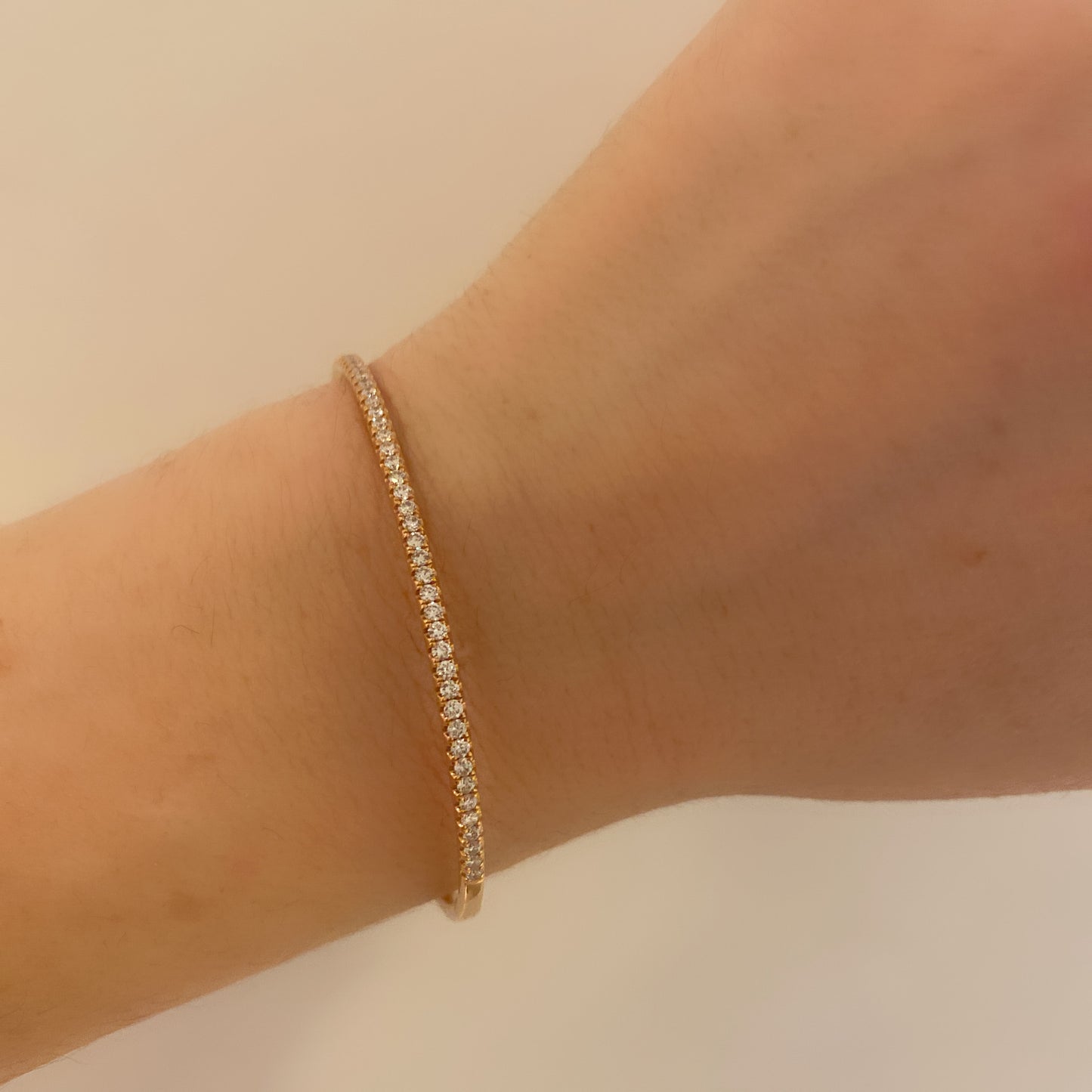 Halfway Diamond Bangle