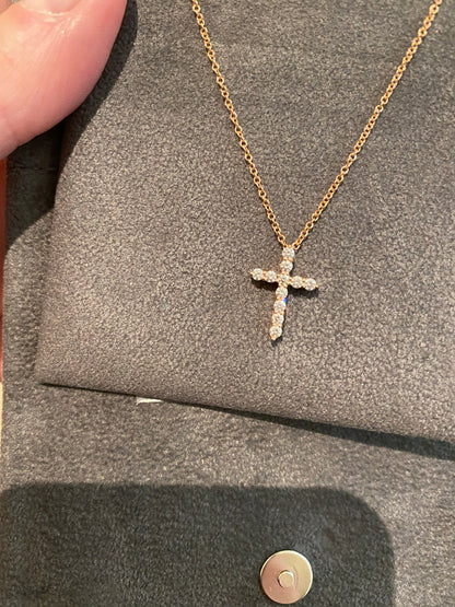Small Diamond Cross Pendant 9