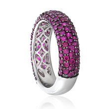 Load image into Gallery viewer, Five Row Ruby Ring 2