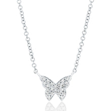 Load image into Gallery viewer, Itty Bitty Diamond Butterfly Pendant